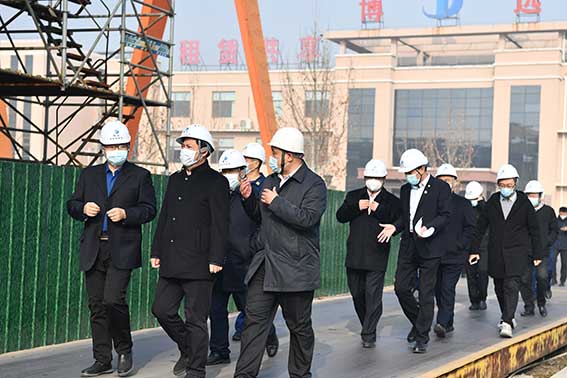 濱州市市委常委、常務(wù)副市長(zhǎng)張偉一行來我司調(diào)研經(jīng)濟(jì)運(yùn)行、疫情防控和安全生產(chǎn)工作
